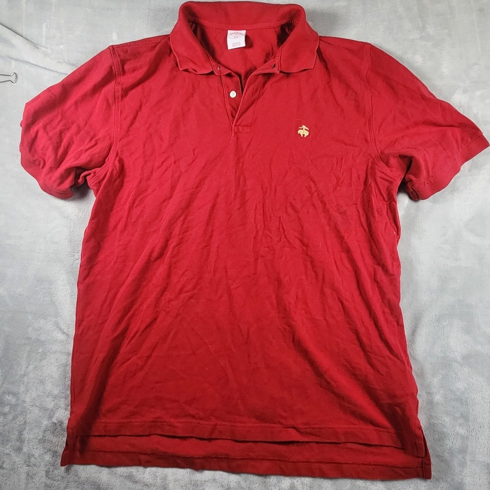 Brooks Brothers Polo Mens XL Red Golden Fleece 100% Cotton Pique Classic Ivy